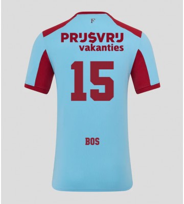 Feyenoord Jordan Bos #15 Alternativní Dres 2025-26 Krátký Rukáv